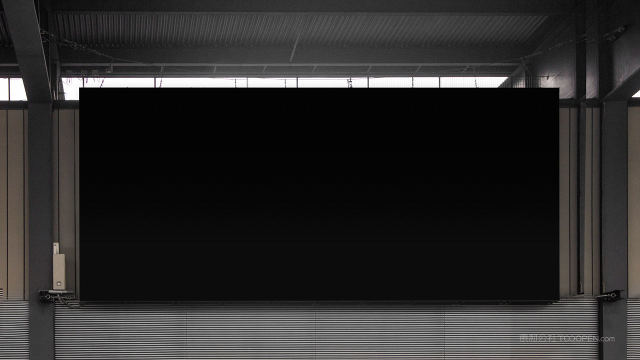 城市地铁户外投放横图户外广告牌样机 (1)