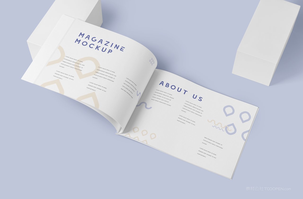 a4尺寸横版画册书籍vi展示样机 (2)