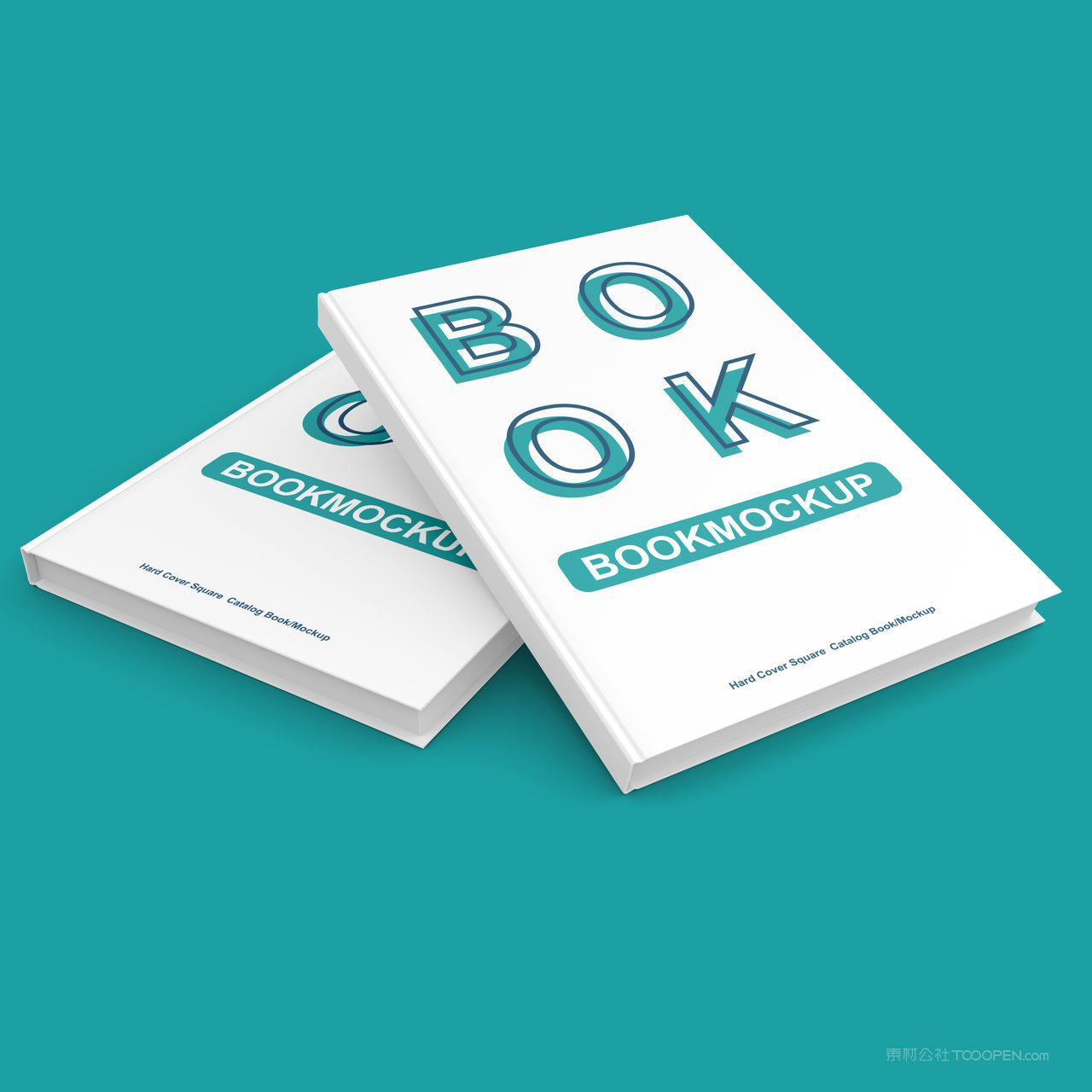 纯色背景企业画册书籍贴图样机