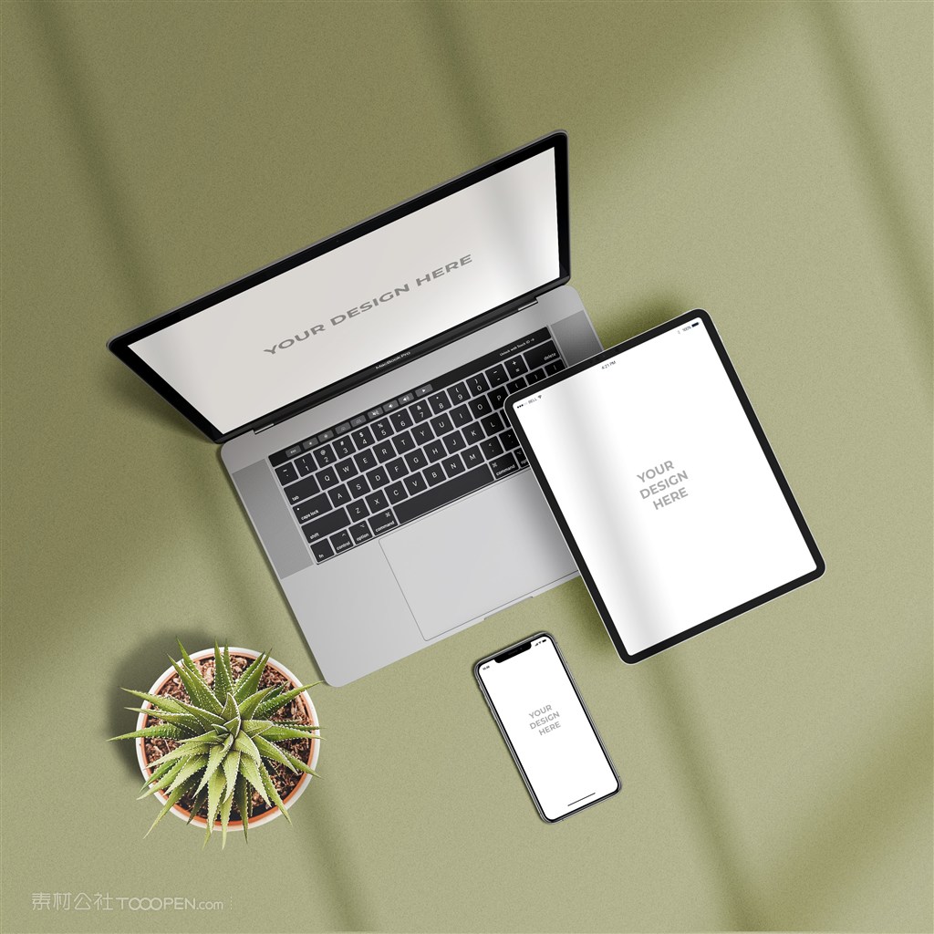 笔记本电脑平板手机贴图样机