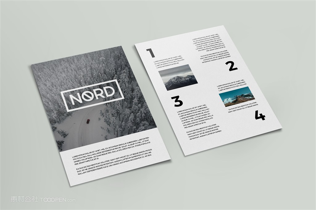 a4海报宣传单样机