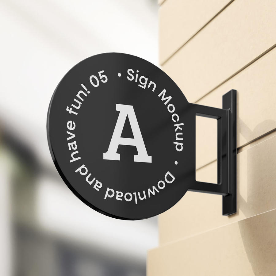 户外店招样机logo标志样机