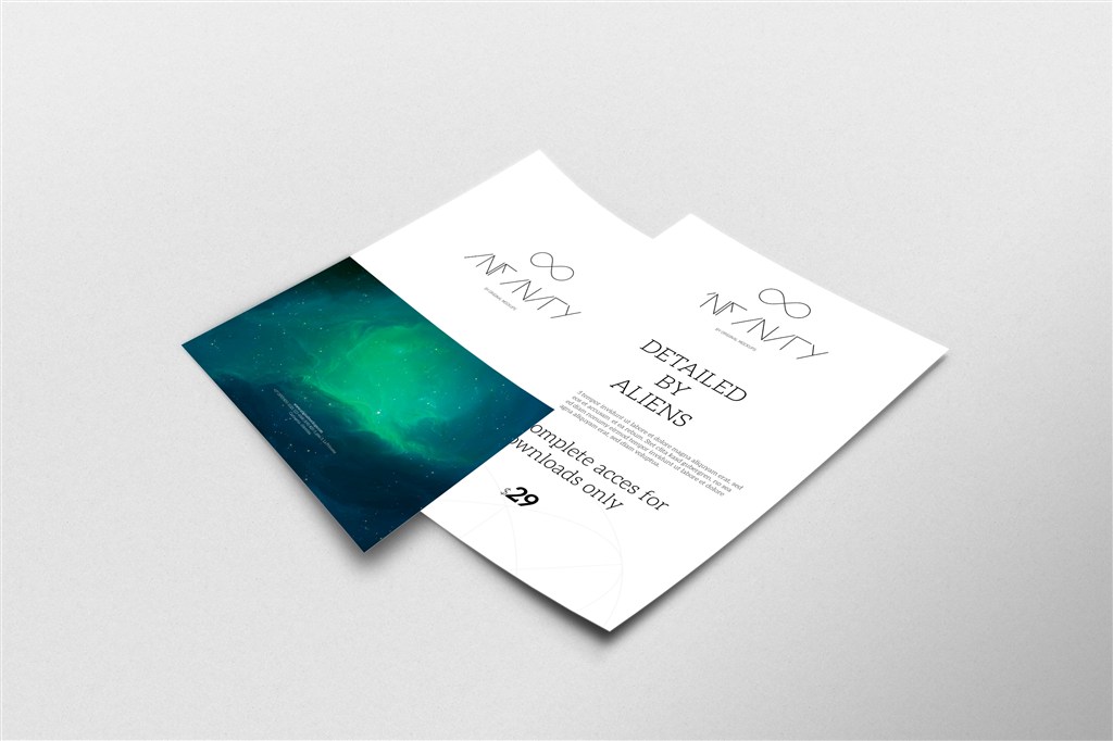 海报宣传单DM单单页样机