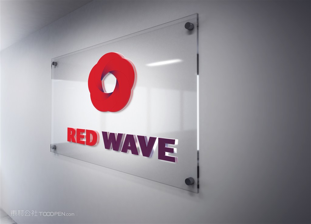 公司企业前台形象墙室内贴图样机设计模板效果VI素材PSD分层