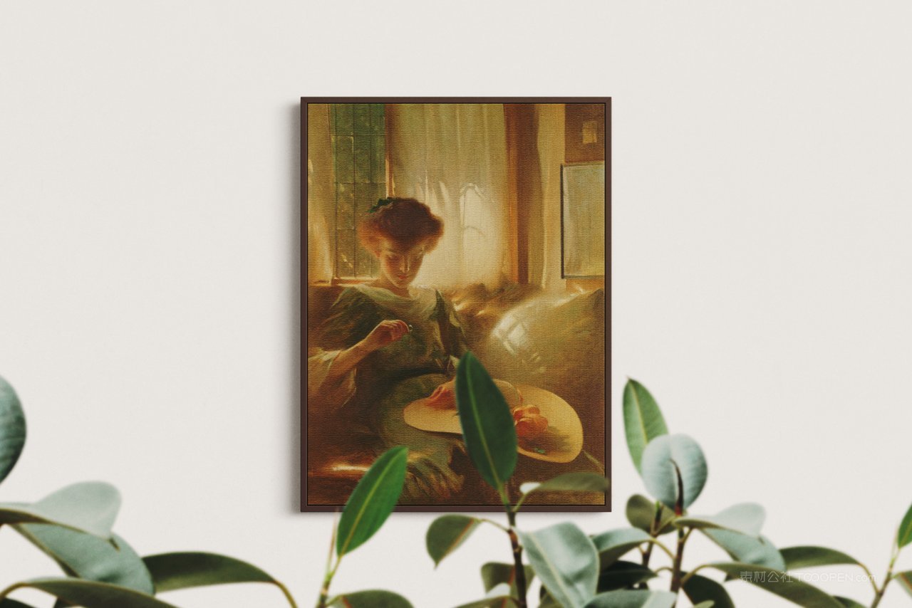 【2048期】简约艺术客厅装饰画样机 (23)