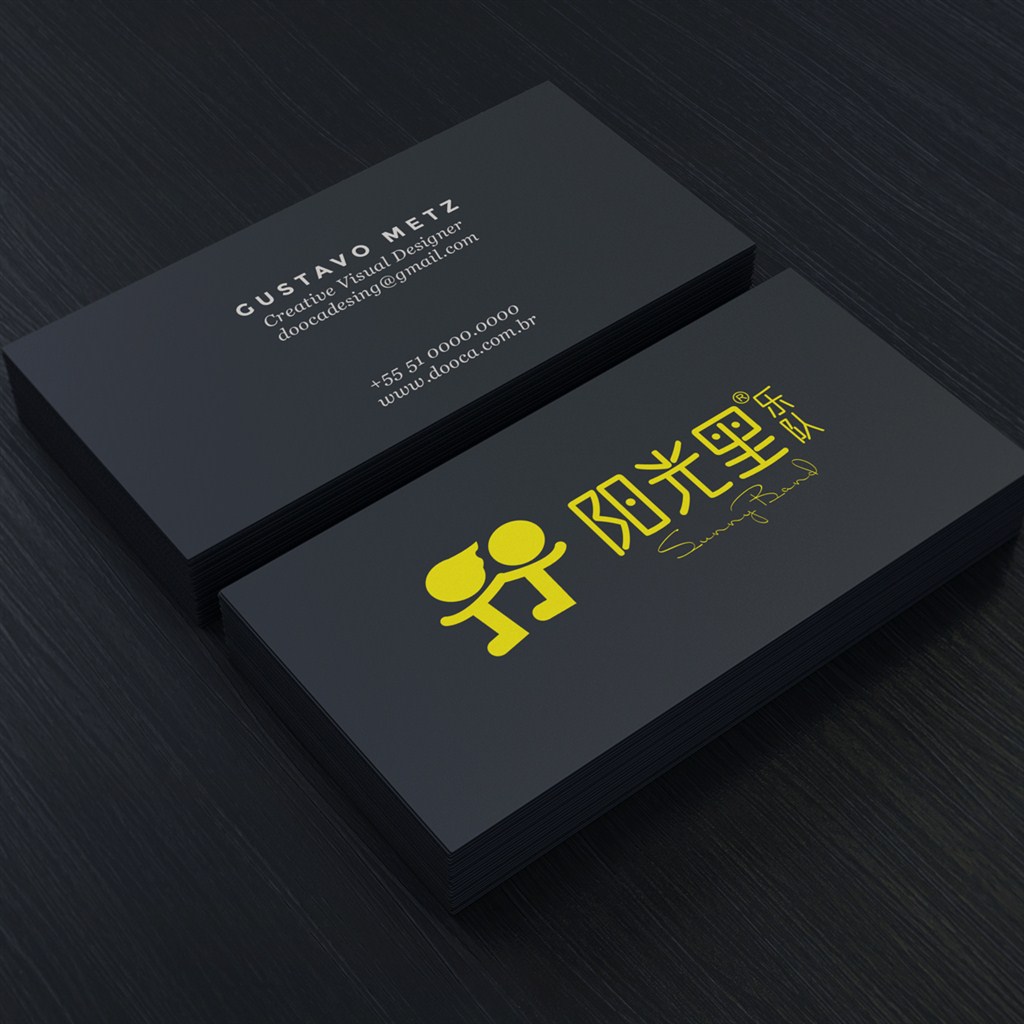 高档名片精美样机贴图