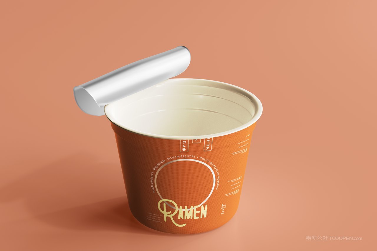 酸辣粉桶装泡面即食品包装展示样机 (30)