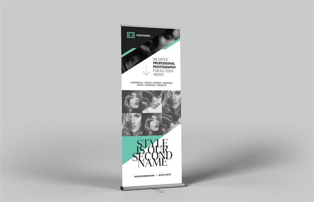 易拉宝展架海报样机