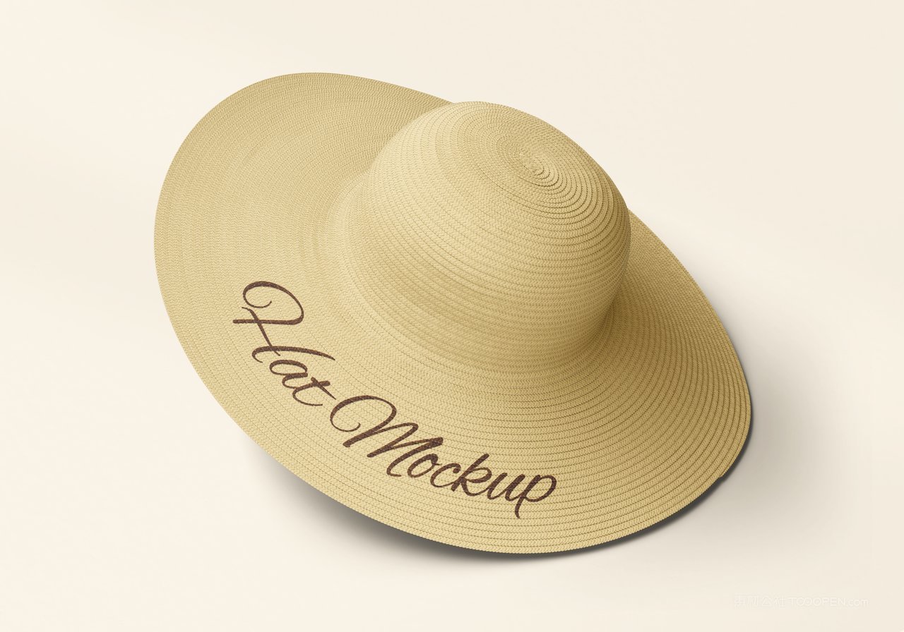 草帽帽子样机