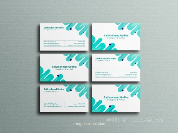 名片样机模板