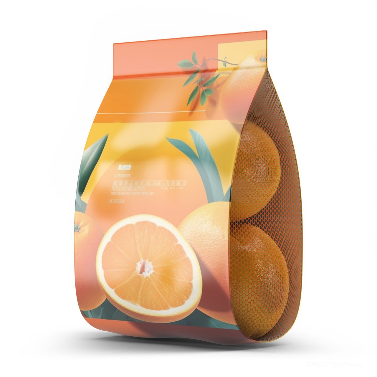 【2193期】自封口橙子包装袋样机 (3)