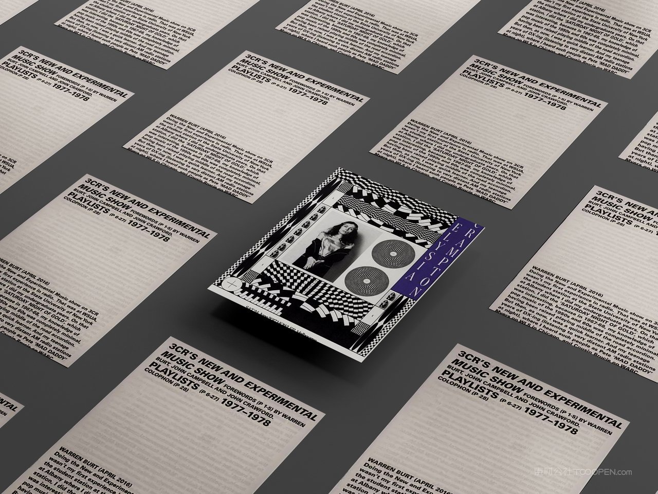 多张海报卡片多角度矩阵排列排版vi展示效果智能贴图样机 (3)