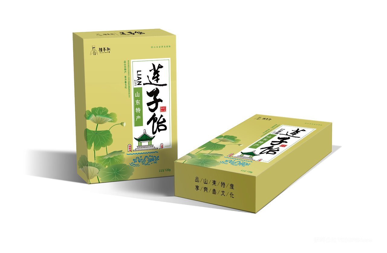 莲子荷叶包装展示样机