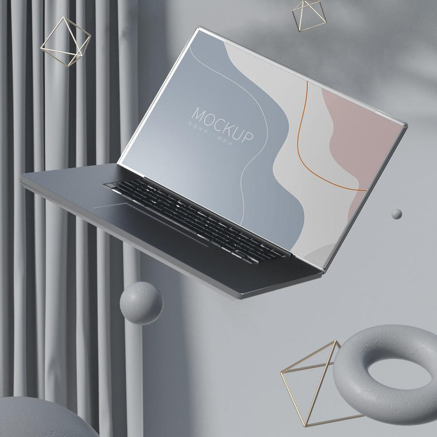 电脑笔记本显示屏桌面ui样机 (6)