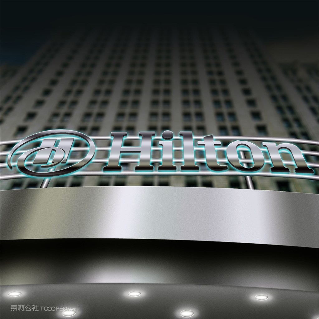 公司门头立体标志样机