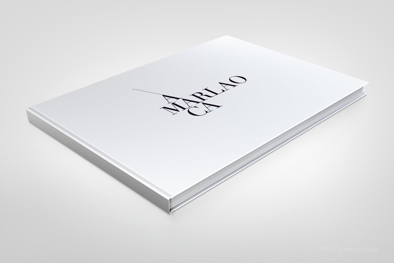 宣传册横版画册书籍展示效果样机