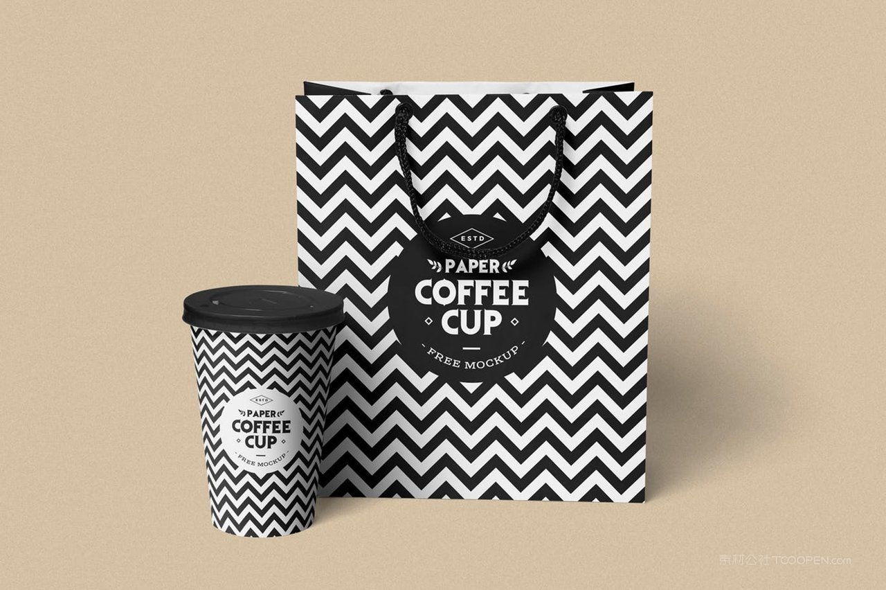 纸杯购物袋vi样机