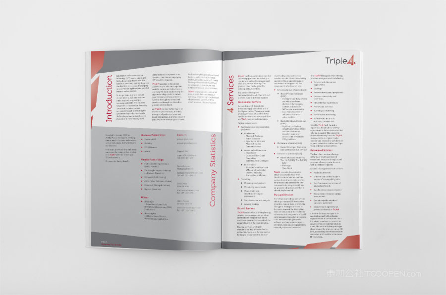 企业手册竖版骑马钉画册样机 (4)