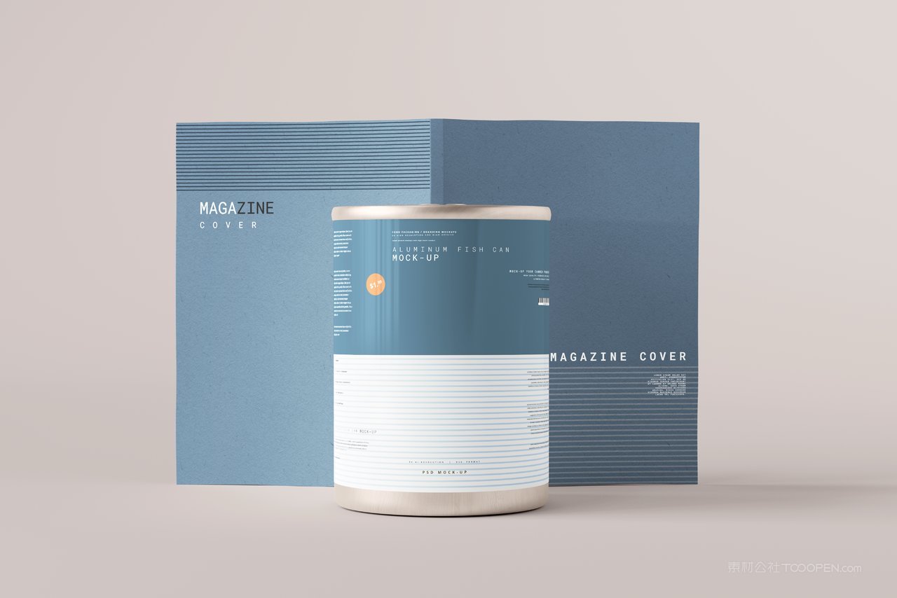 文艺易拉罐食品密封罐包装样机 (13)