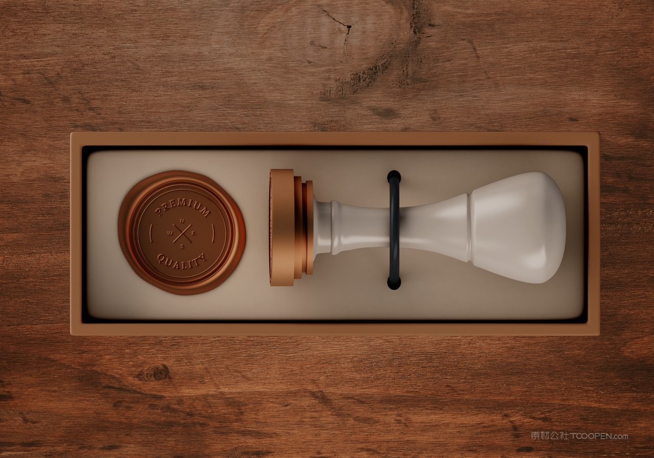 印章盖章火漆封浮雕logo企业标志展示样机 (2)