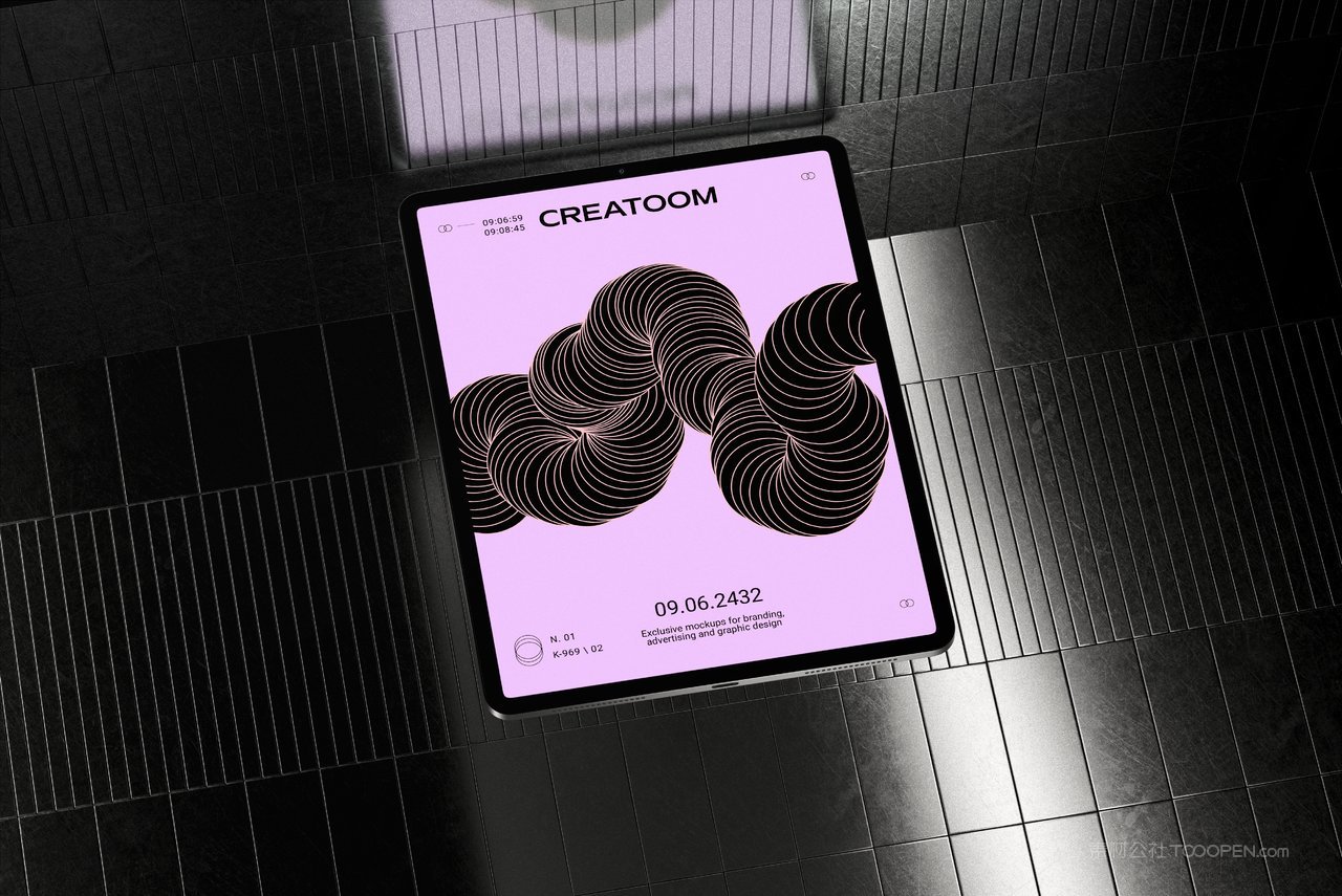 【2294期】潮流科幻工业苹果ipad pro 平板样机素材 (3)