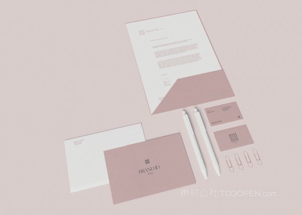 粉色质感VI样机