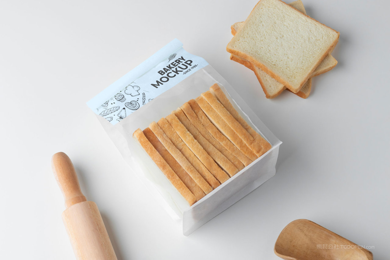 【2119期】糕点切片面包透明包装袋样机 (7)