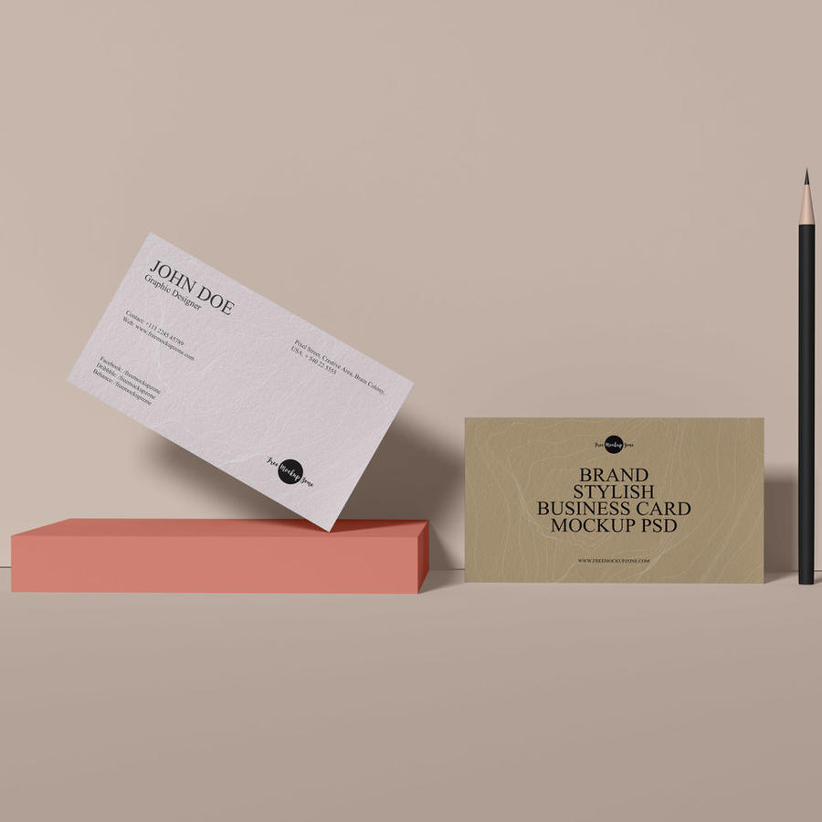 品牌时尚名片样机