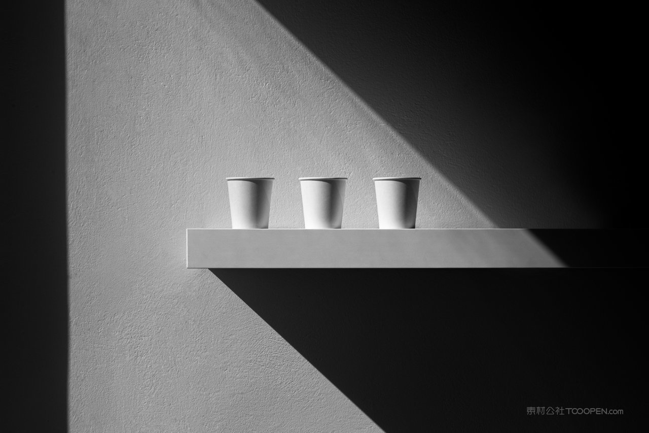 高级咖啡纸杯三个品牌一次性纸杯样机 (4)