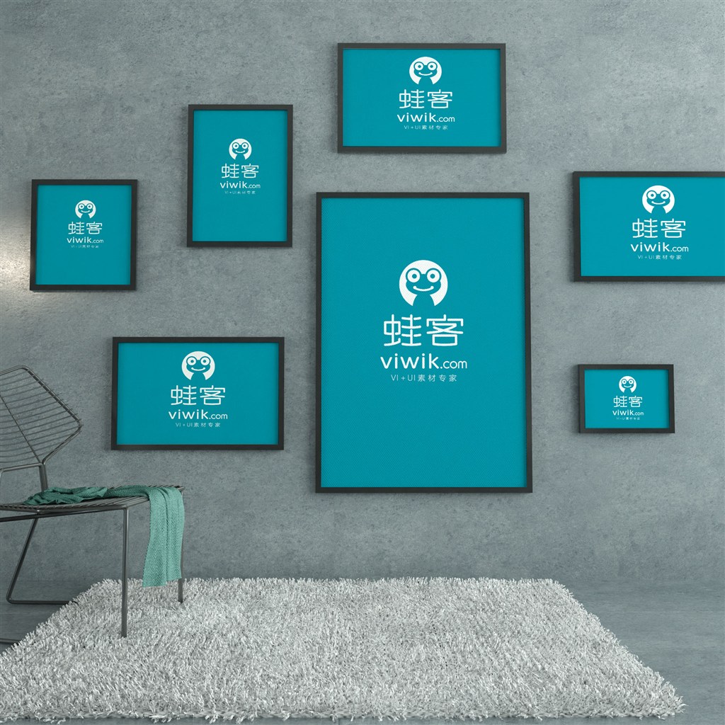 海报墙照片墙样机