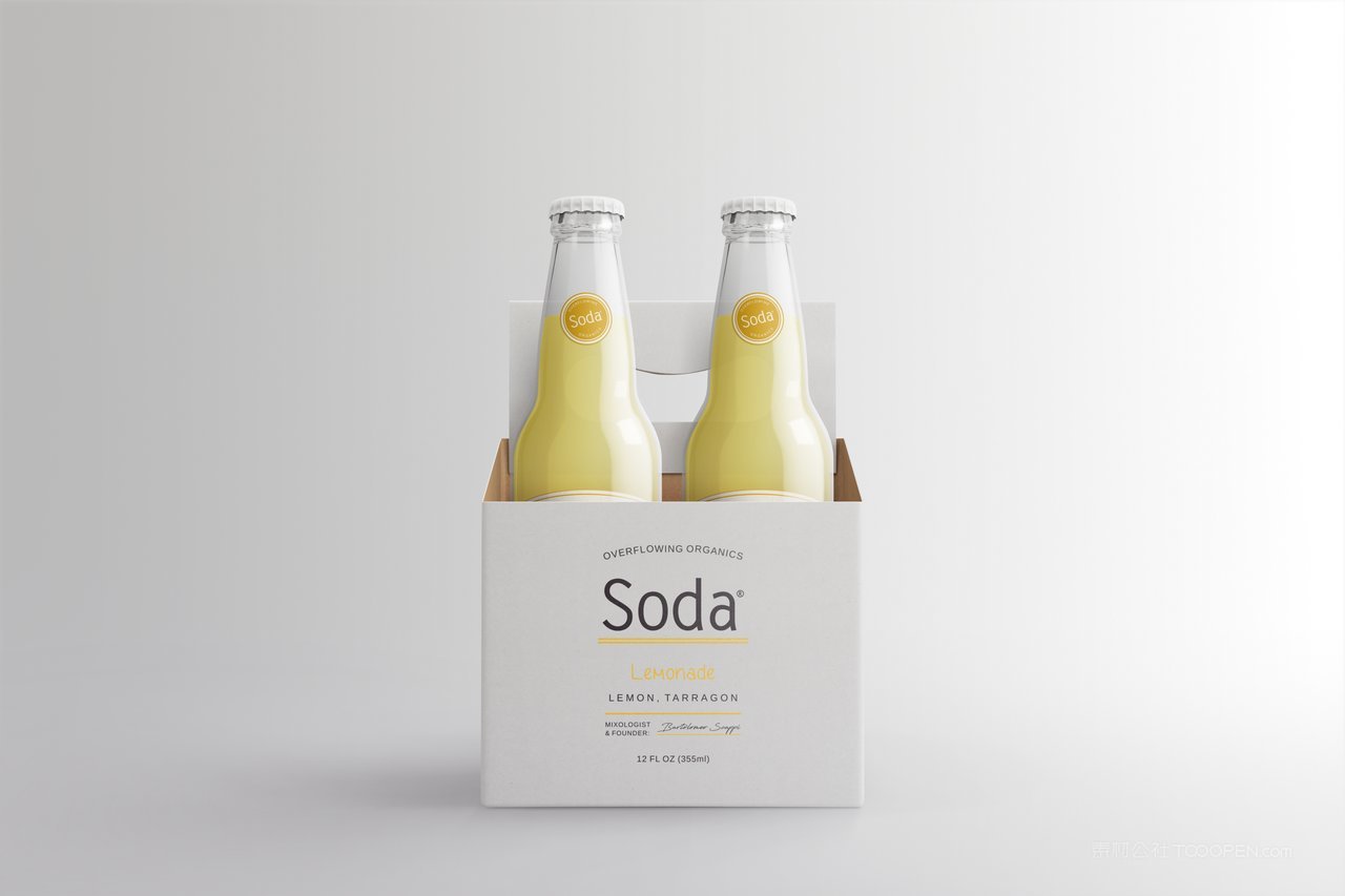 【2117期】饮料啤酒透明玻璃瓶样机 (2)