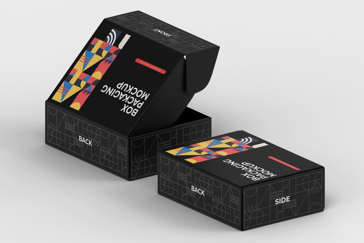 【2064期】飞机盒纸盒贴图样机 (11)