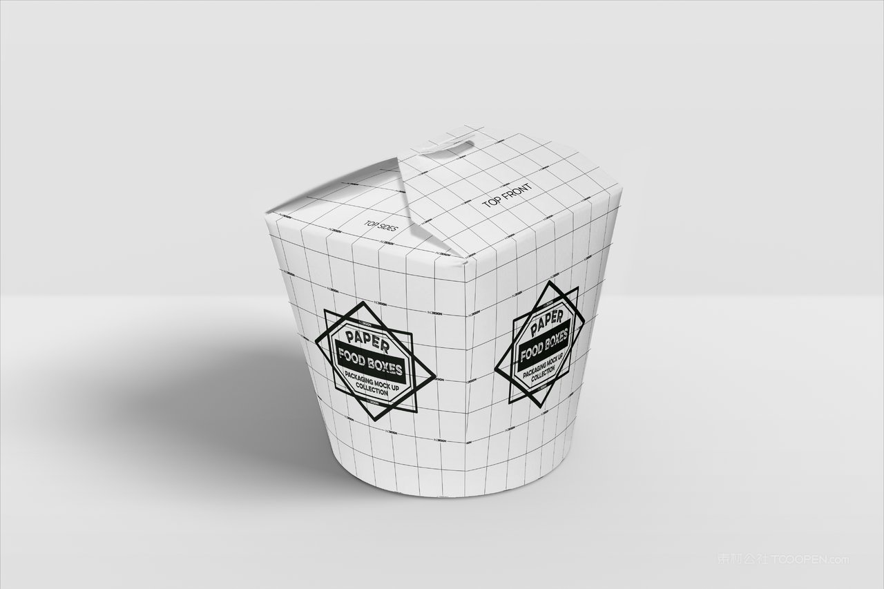 烘焙蛋糕面包店食品纸质包装贴图样机 (3)