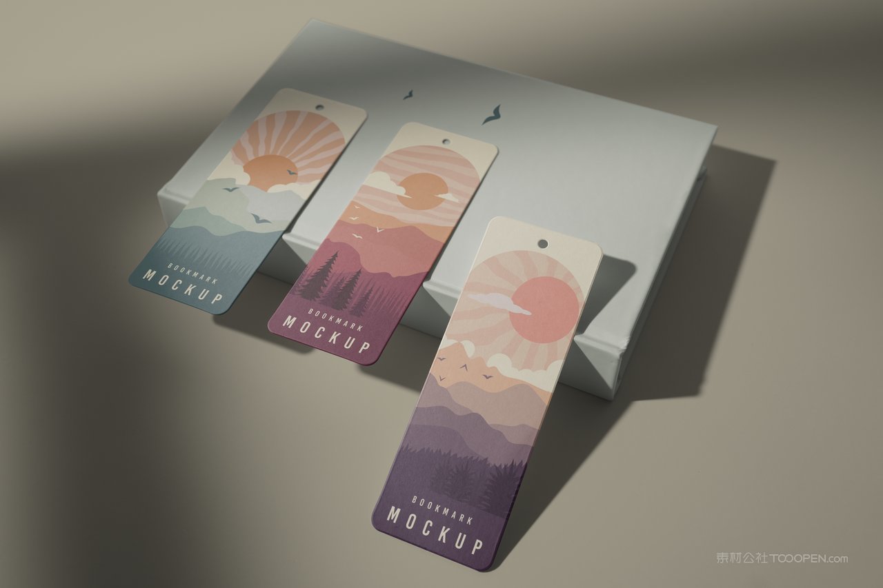 【2162期】圆角书签模型样机 (8)