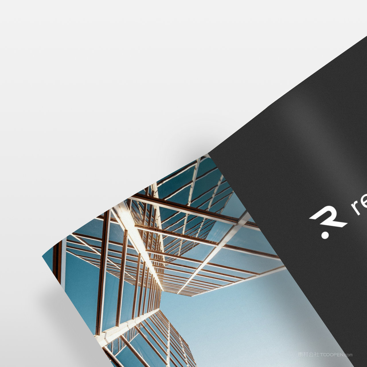 房地产vi画册折页贴图样机