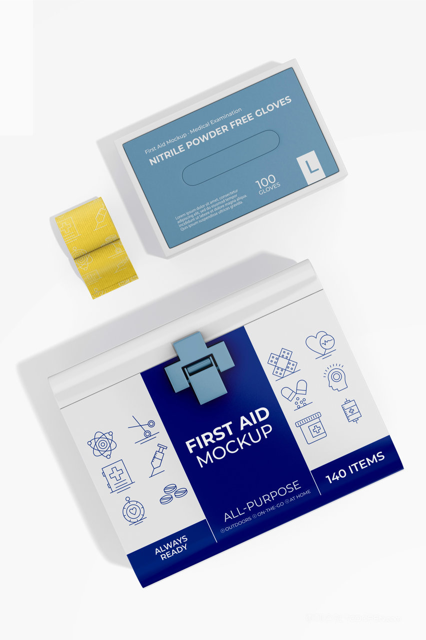 【2267期】医院医疗器械办公用具品牌vi样机 (10)