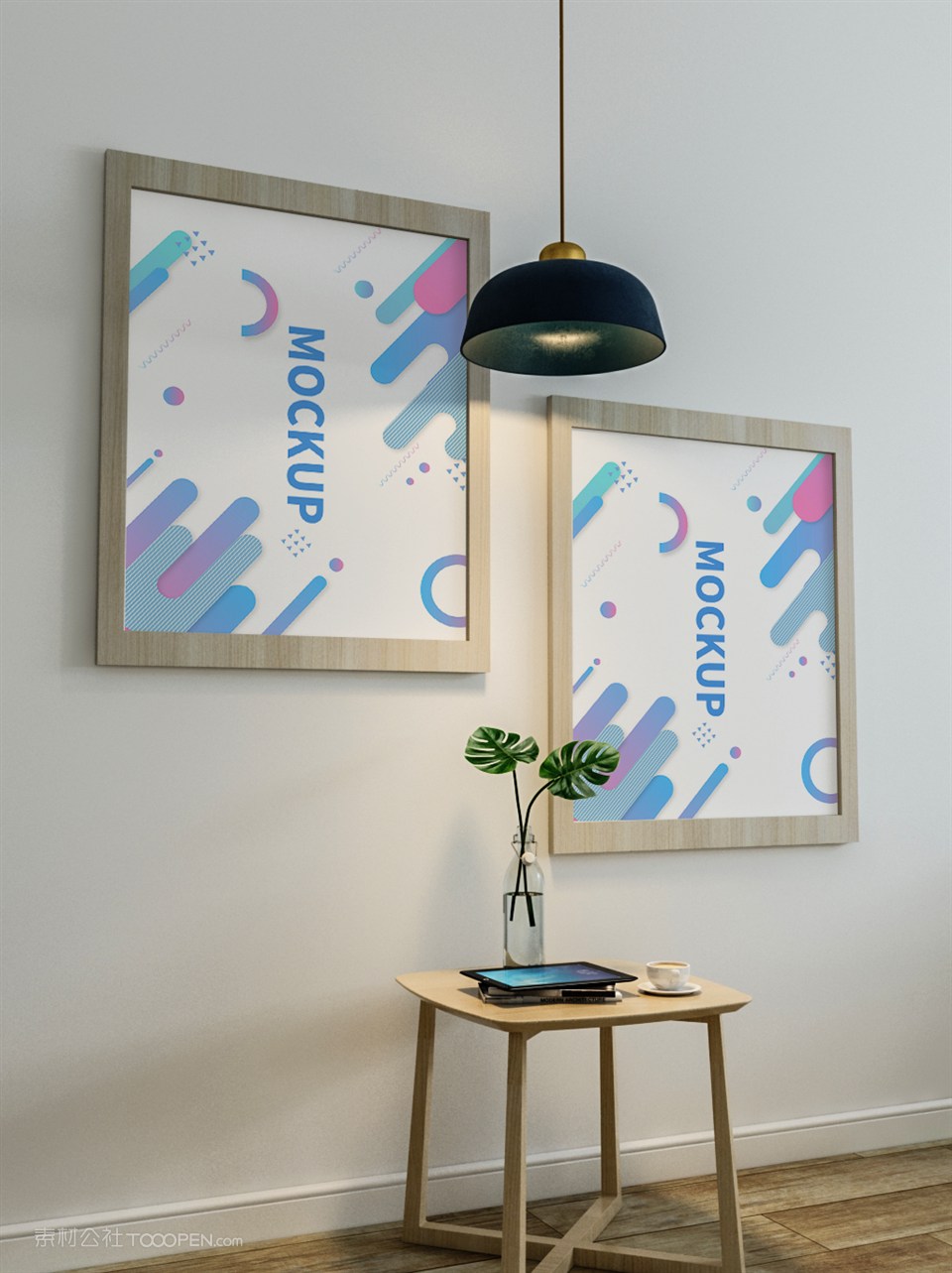 多张海报效果样机