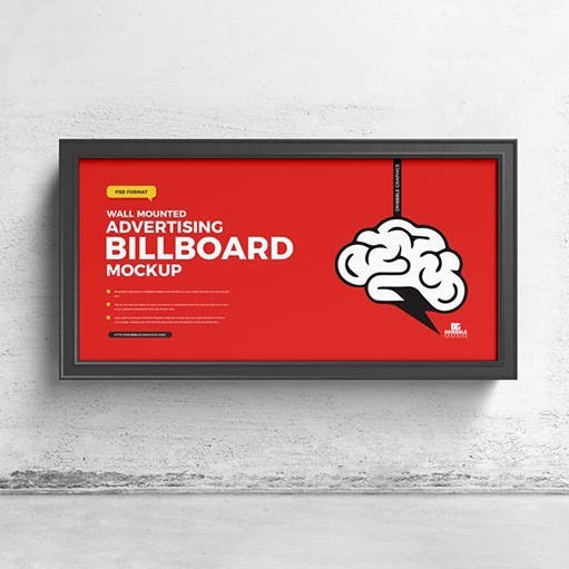 壁挂广告牌样机