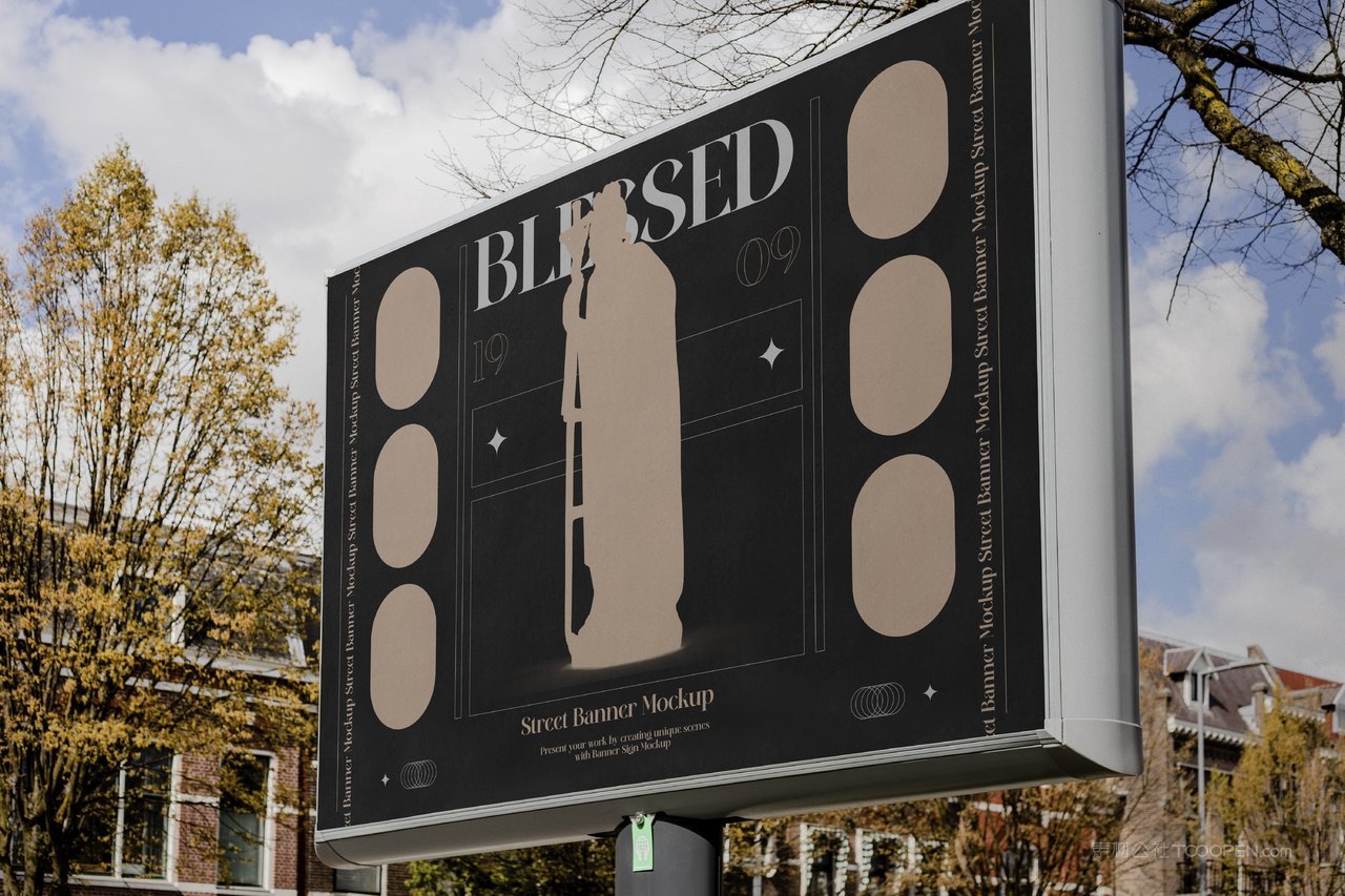 城市户外街头海报广告招贴实拍场景样机 (8)