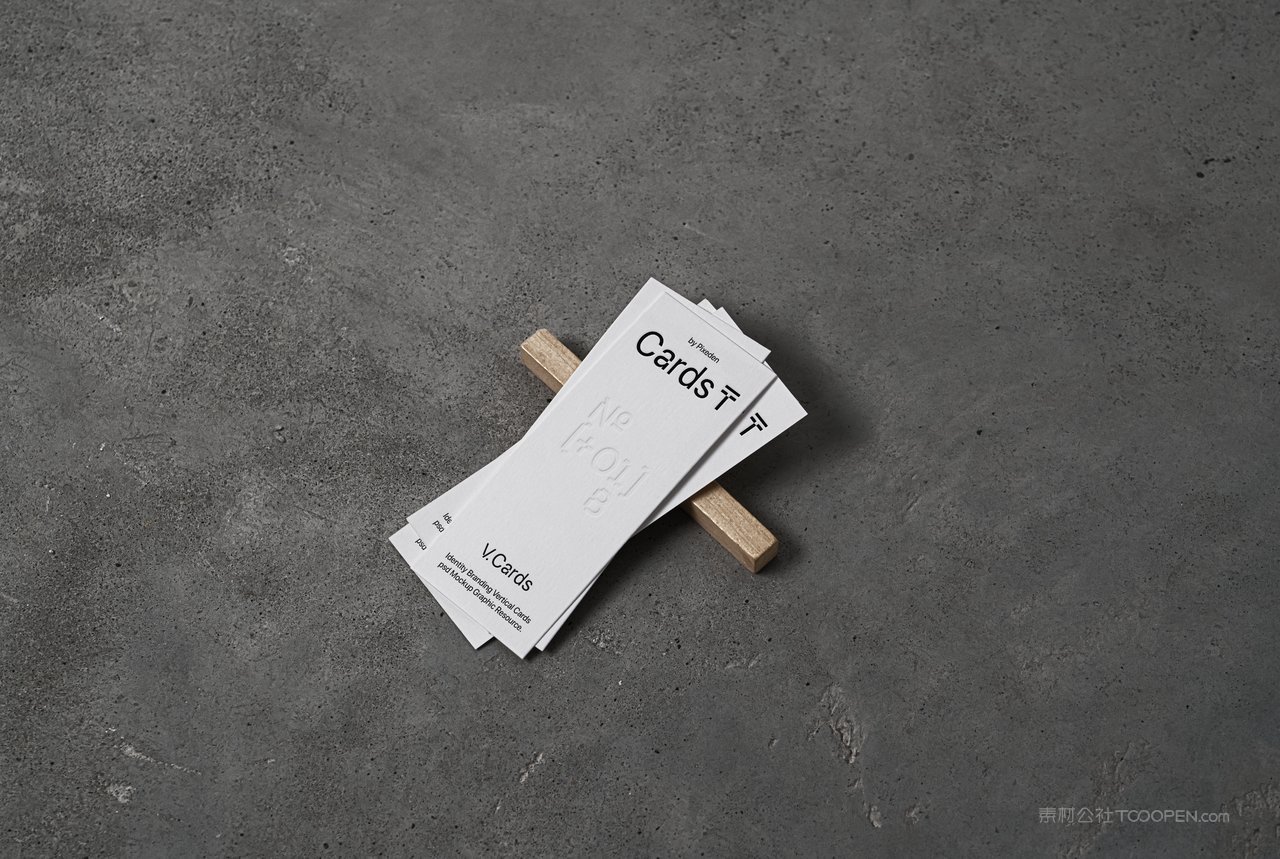 名片样机展示效果卡片