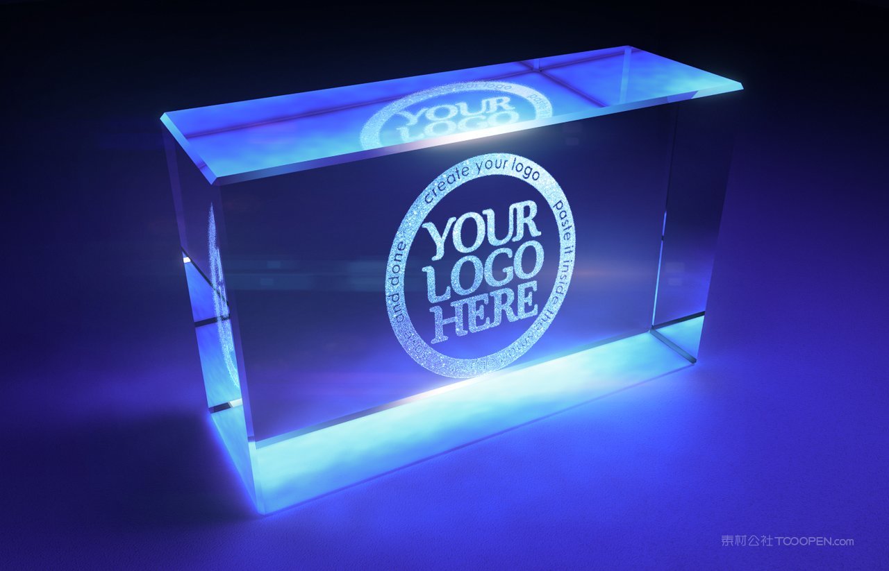 玻璃材质企业通用logo样机 (2)