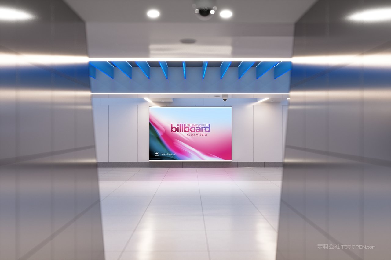 公共场所广告牌样机