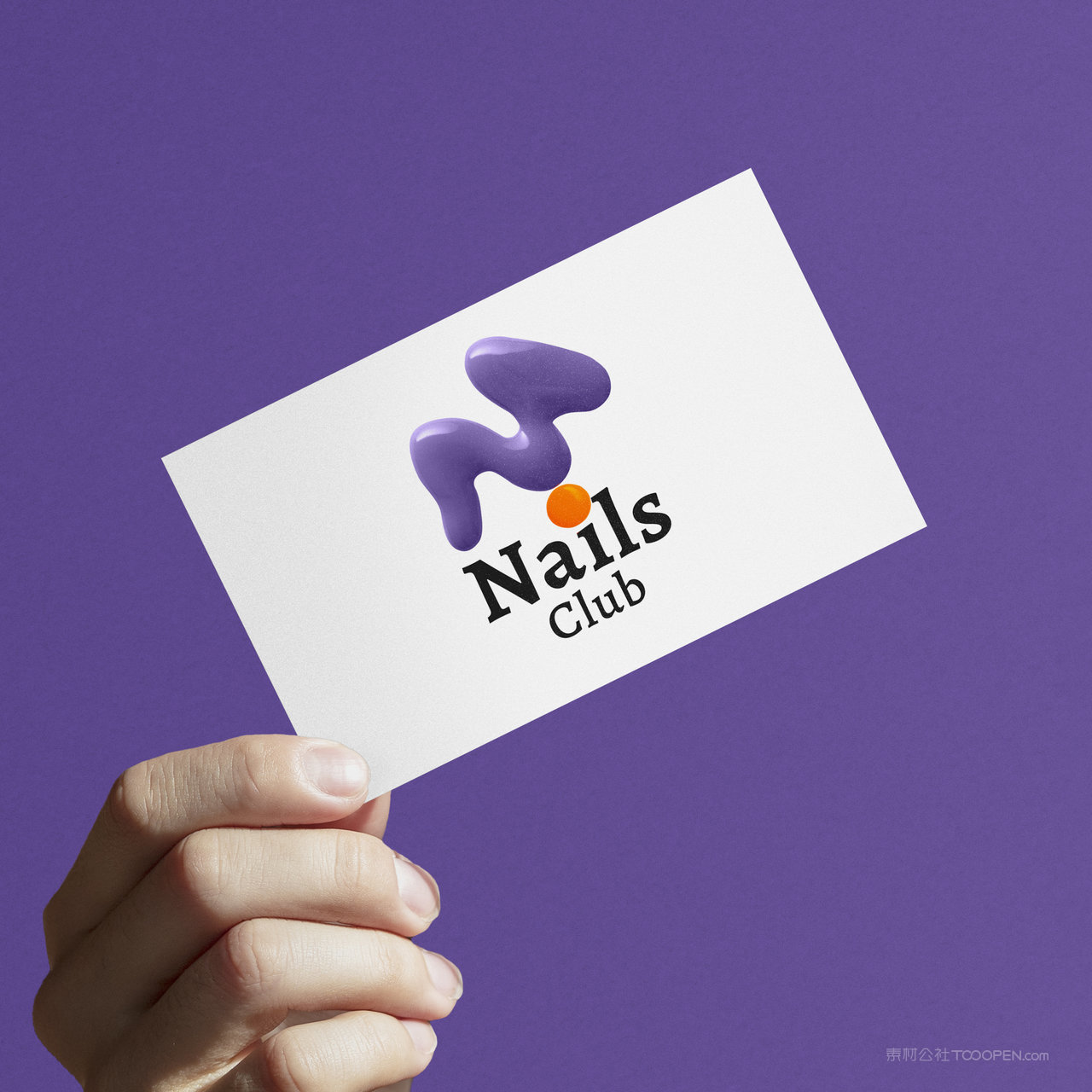 手拿名片名片PSD贴图样机