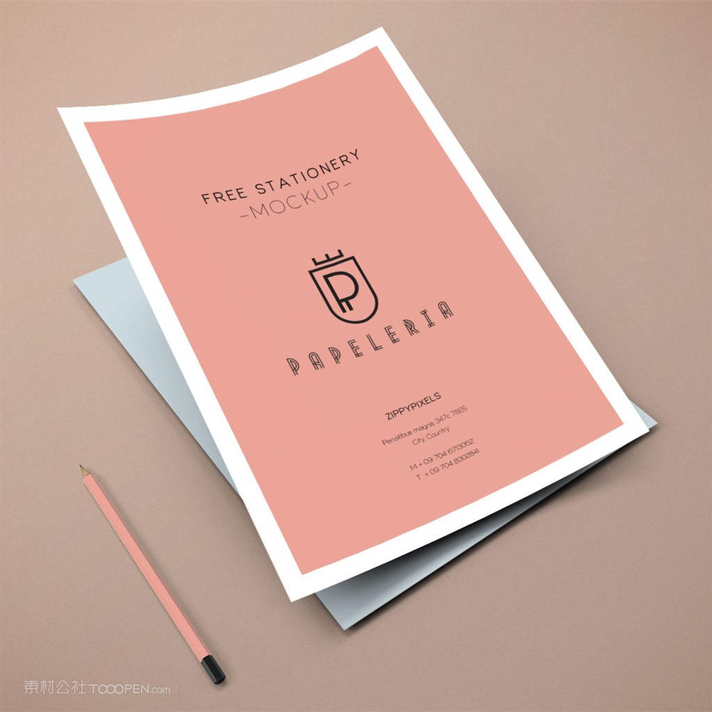 国外酒店vi海报样机