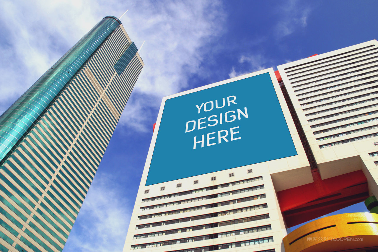 大型户外广告牌高层楼体广告样机 (21)