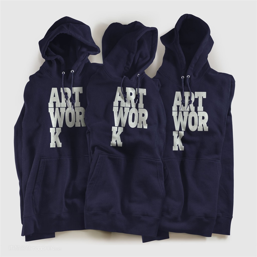 带帽长袖卫衣服装展示样机