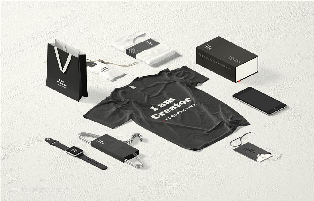 男士工作广告短袖T恤女士文化衫贴图样机设计模板效果VI素材PSD分层