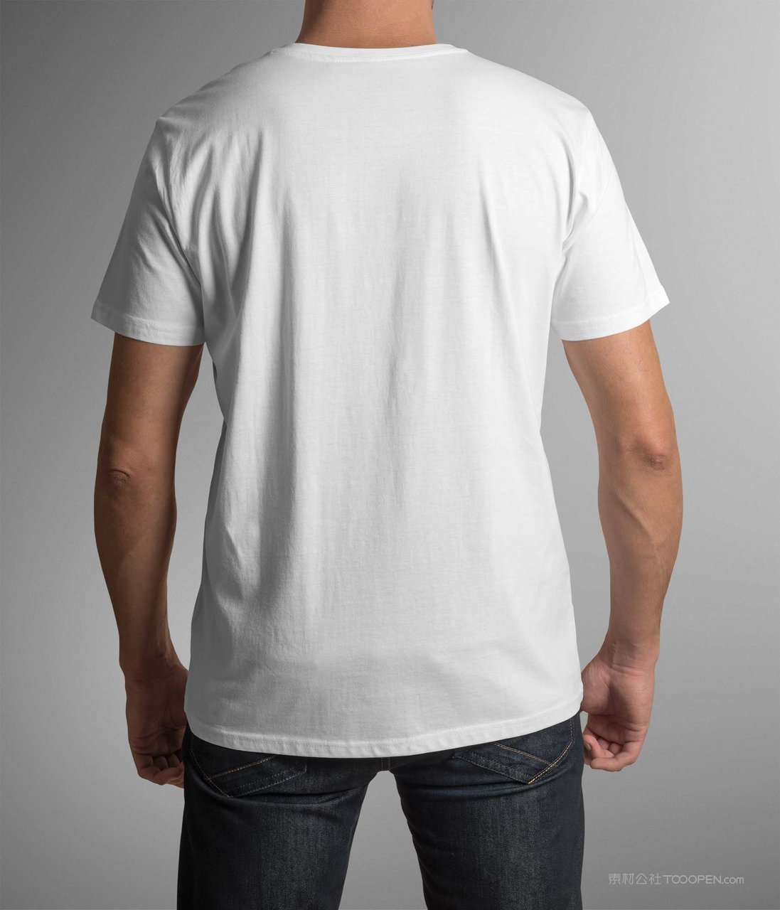男士t恤背面样机