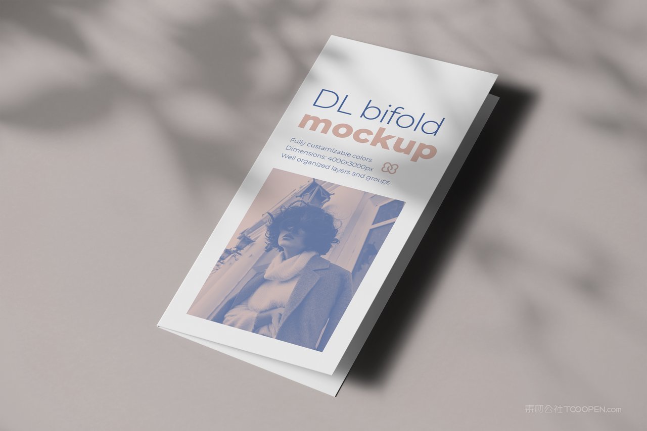 双折页设计样机psd素材
