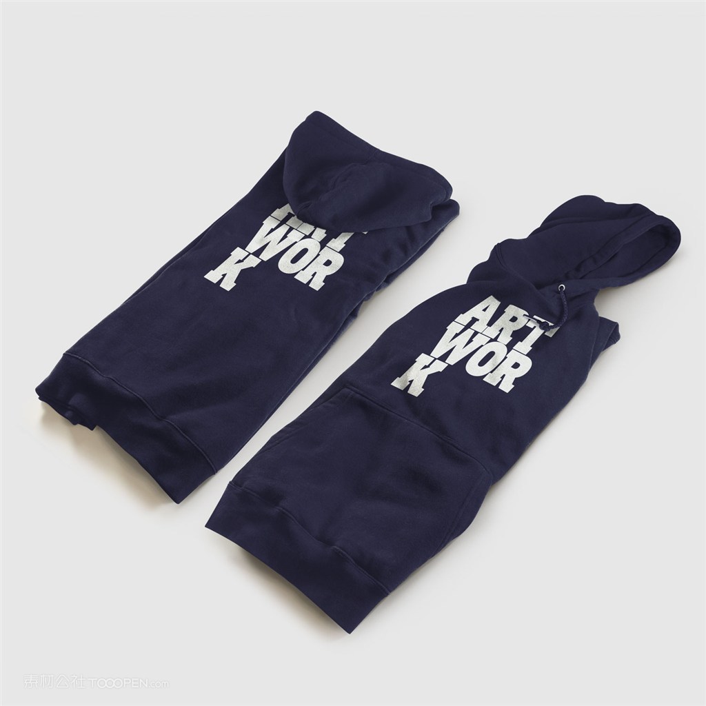 带帽长袖卫衣服装展示样机